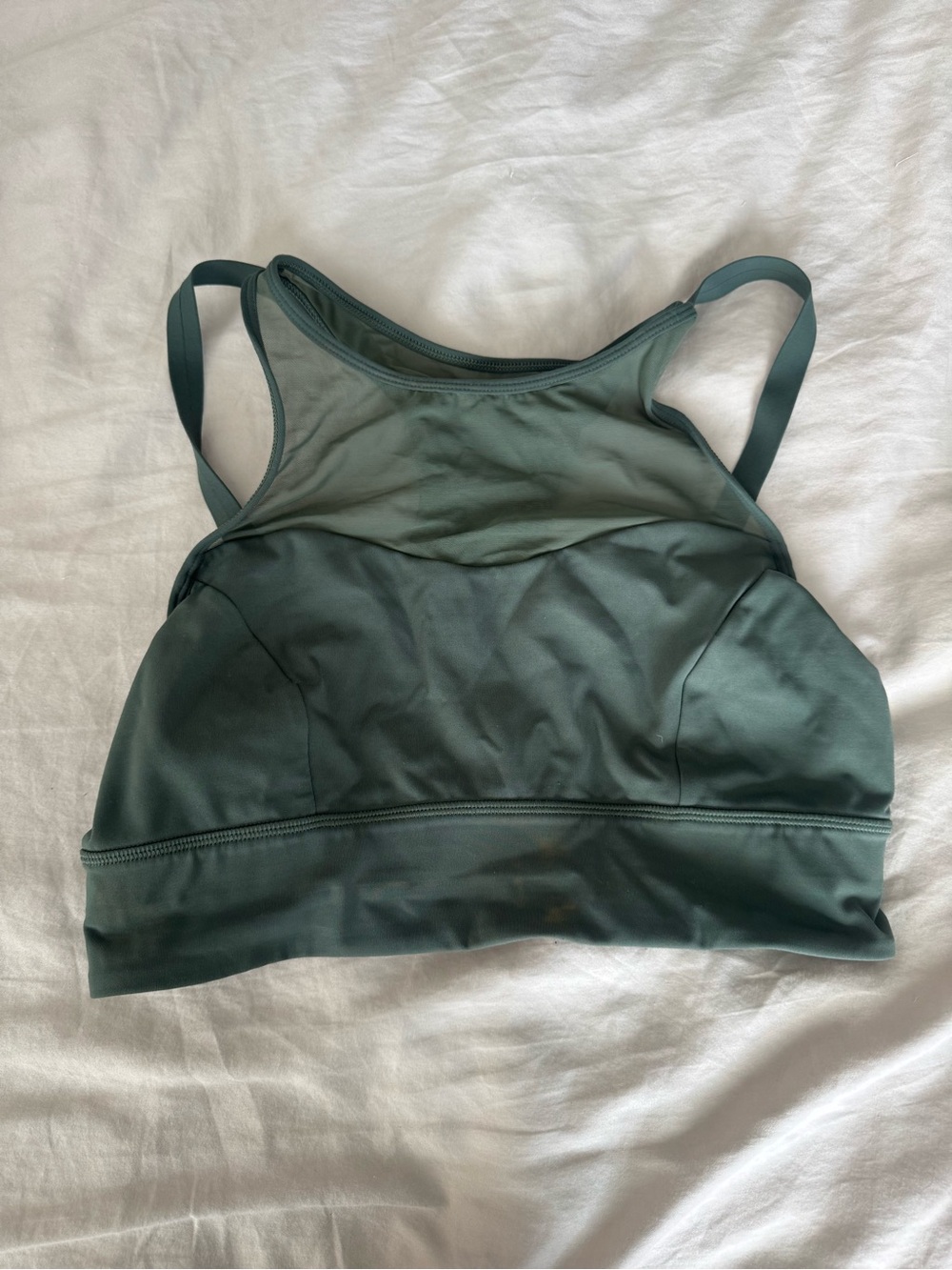 lululemon athletica High Neck Sports Bra in Dusty Green